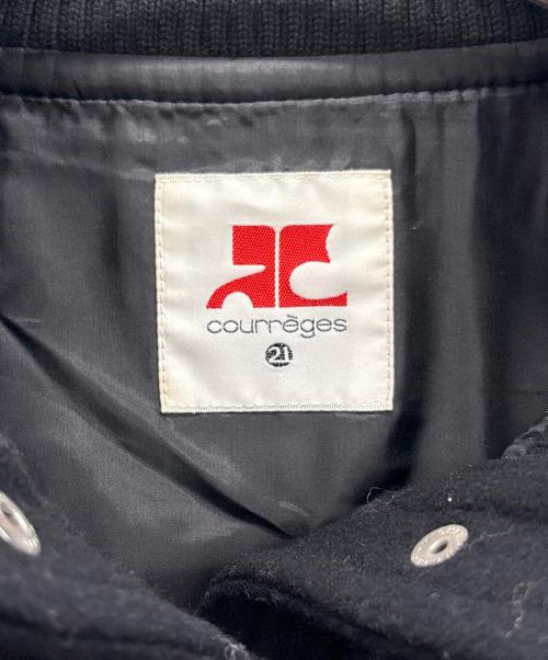 courreges 21（クレージュ２１）courreges 21 (クレージュ２１) ウールスタジャン ブラック サイズ:38の古着・服飾アイテム