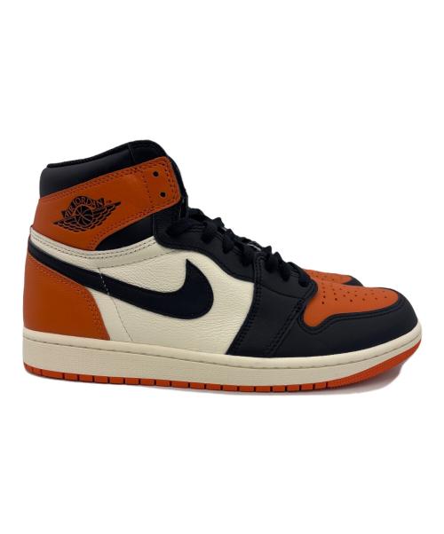 NIKE（ナイキ）NIKE (ナイキ) AIR JORDAN1 OG オレンジ×ブラック サイズ:28 未使用品の古着・服飾アイテム