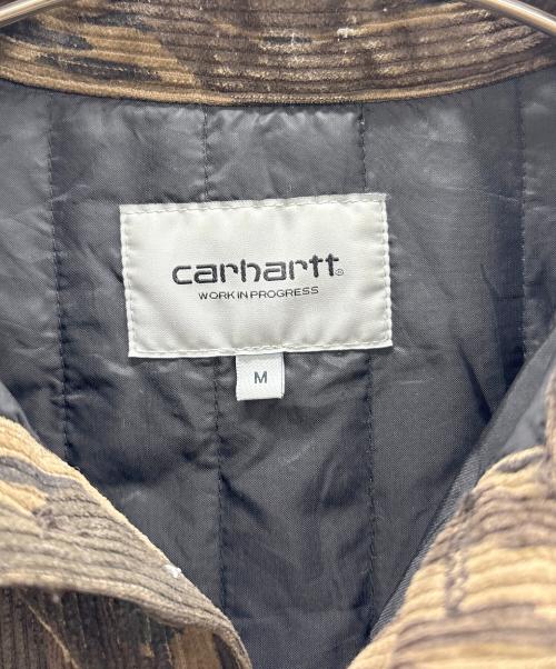 Carhartt WIP（カーハート ワークインプログレス）Carhartt WIP (カーハート ワークインプログレス) コーデュロイシャツ グリーン×ブラウン サイズ:Mの古着・服飾アイテム