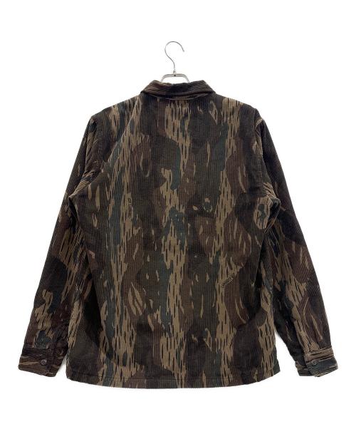 Carhartt WIP（カーハート ワークインプログレス）Carhartt WIP (カーハート ワークインプログレス) コーデュロイシャツ グリーン×ブラウン サイズ:Mの古着・服飾アイテム