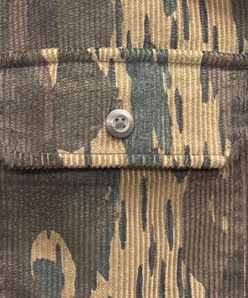 Carhartt WIP（カーハート ワークインプログレス）Carhartt WIP (カーハート ワークインプログレス) コーデュロイシャツ グリーン×ブラウン サイズ:Mの古着・服飾アイテム