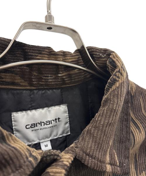 Carhartt WIP（カーハート ワークインプログレス）Carhartt WIP (カーハート ワークインプログレス) コーデュロイシャツ グリーン×ブラウン サイズ:Mの古着・服飾アイテム