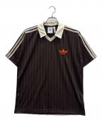 adidasアディダス）の古着「フットボールTシャツ」｜ブラウン