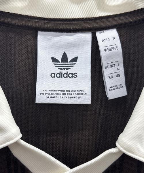 adidas（アディダス）adidas (アディダス) フットボールTシャツ ブラウン サイズ:Mの古着・服飾アイテム
