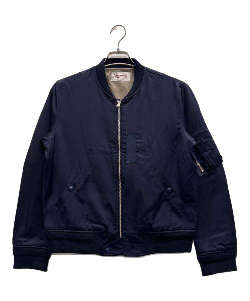 Stevenson Overall Co.（スティーブンソンオーバーオール）Stevenson Overall Co. (スティーブンソンオーバーオール) MA-1ジャケット ネイビー サイズ:36の古着・服飾アイテム