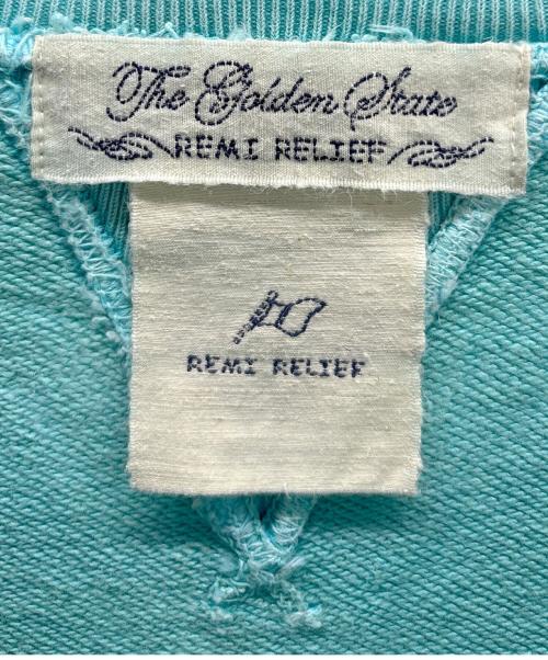 REMI RELIEF（レミレリーフ）REMI RELIEF (レミレリーフ) ダメージ加工スウェット スカイブルー サイズ:Sの古着・服飾アイテム