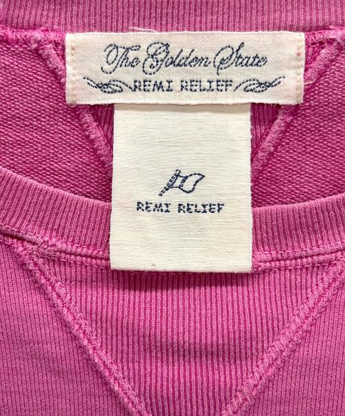 REMI RELIEF（レミレリーフ）REMI RELIEF (レミレリーフ) スウェット ピンク サイズ:Sの古着・服飾アイテム