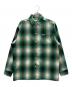 CalTop（キャルトップ）の古着「オンブレチェックシャツ」｜グリーン×ブラック
