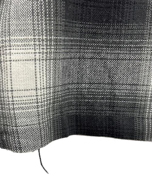 CalTop（キャルトップ）CalTop (キャルトップ) オンブレチェックシャツ ブラック×ホワイト サイズ:Lの古着・服飾アイテム