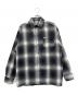 CalTop（キャルトップ）の古着「オンブレチェックシャツ」｜ブラック×ホワイト