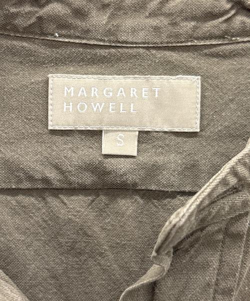 MARGARET HOWELL（マーガレットハウエル）MARGARET HOWELL (マーガレットハウエル) バンドカラーシャツ カーキ サイズ:Sの古着・服飾アイテム