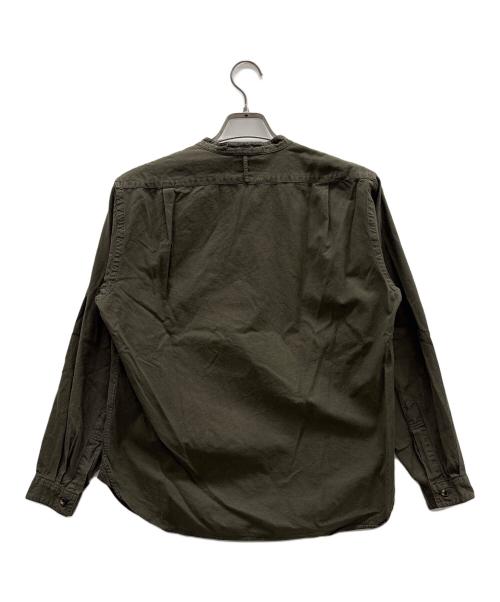 MARGARET HOWELL（マーガレットハウエル）MARGARET HOWELL (マーガレットハウエル) バンドカラーシャツ カーキ サイズ:Sの古着・服飾アイテム