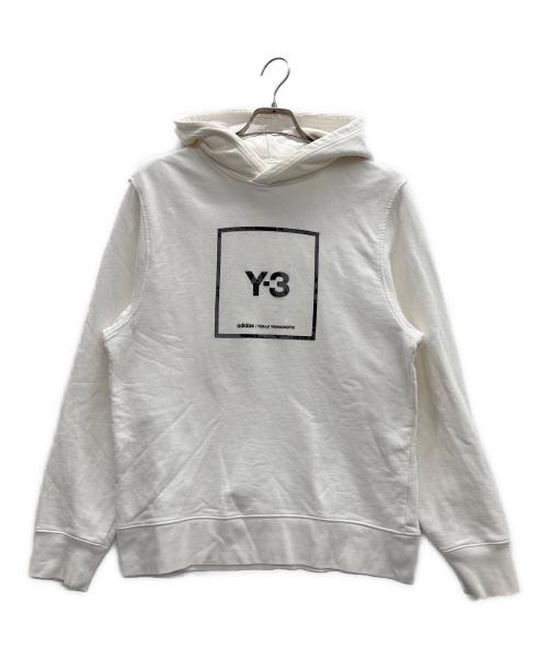 Y-3（ワイスリー）Y-3 (ワイスリー) adidas (アディダス) プルオーバーパーカー ホワイト サイズ:Sの古着・服飾アイテム
