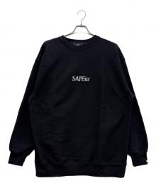 A Elegantes SUPEur（アエレガンスサプール）の古着「スウェット」｜ブラック×ホワイト