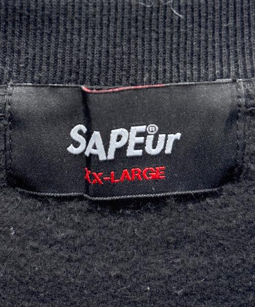 A Elegantes SUPEur（アエレガンスサプール）A Elegantes SUPEur (アエレガンスサプール) スウェット ブラック×ホワイト サイズ:XXLの古着・服飾アイテム