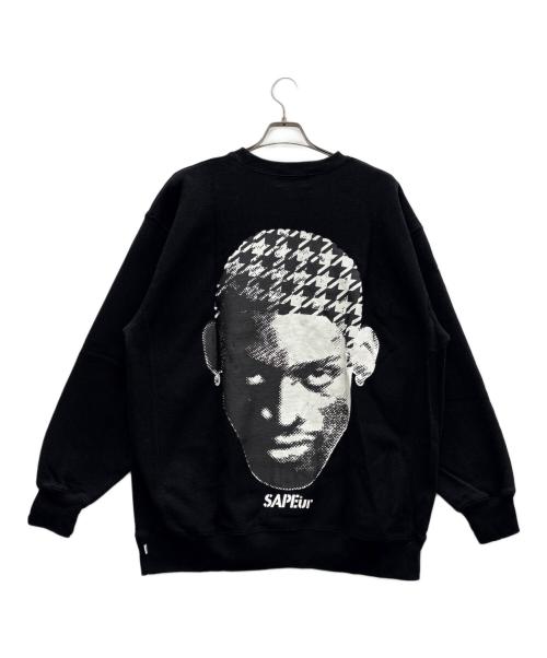 A Elegantes SUPEur（アエレガンスサプール）A Elegantes SUPEur (アエレガンスサプール) スウェット ブラック×ホワイト サイズ:XXLの古着・服飾アイテム