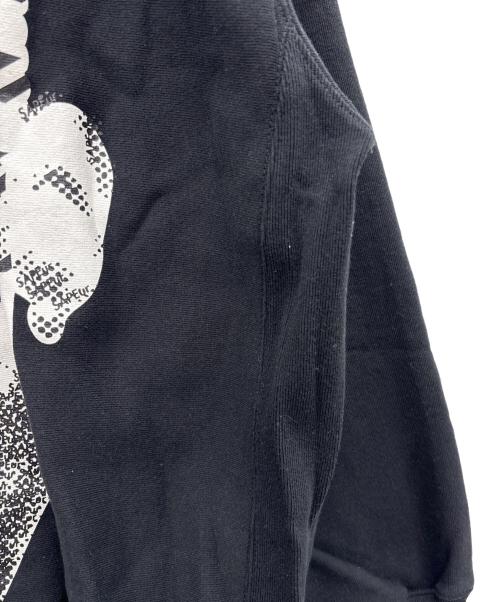 A Elegantes SUPEur（アエレガンスサプール）A Elegantes SUPEur (アエレガンスサプール) スウェット ブラック×ホワイト サイズ:XXLの古着・服飾アイテム