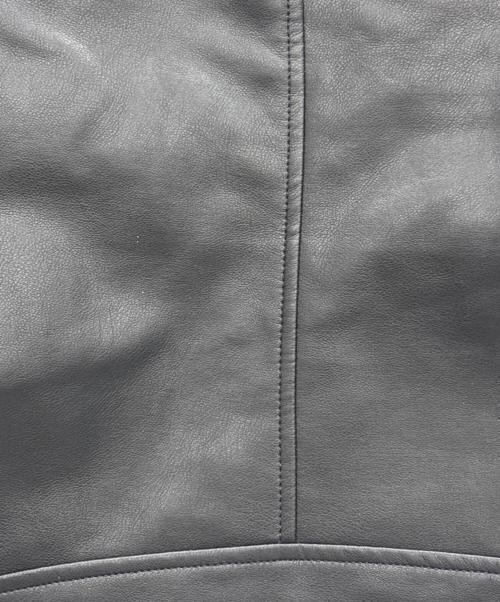 nano・universe（ナノ・ユニバース）nano・universe (ナノ・ユニバース) フェイクレザージャケット ブラック サイズ:XLの古着・服飾アイテム