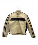 AWD Leather's-）の古着「ライダースジャケット」｜アイボリー×ブラック