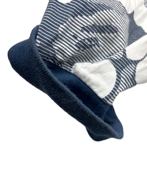 A BATHING APE（ア ベイシング エイプ）A BATHING APE (ア ベイシング エイプ) ロングスリーブカットソー ネイビー×ホワイト サイズ:Mの古着・服飾アイテム