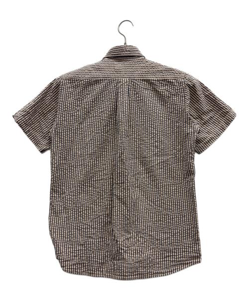 A BATHING APE（ア ベイシング エイプ）A BATHING APE (ア ベイシング エイプ) 半袖シャツ ベージュ×ブルー サイズ:Mの古着・服飾アイテム