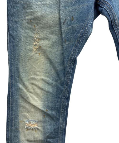 DIESEL（ディーゼル）DIESEL (ディーゼル) ダメージ加工デニムパンツ ブルー サイズ:71cm (W28)の古着・服飾アイテム