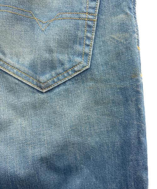 DIESEL（ディーゼル）DIESEL (ディーゼル) ダメージ加工デニムパンツ ブルー サイズ:71cm (W28)の古着・服飾アイテム