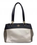 COACHコーチ）の古着「ショルダーバッグ」｜ブラック×アイボリー