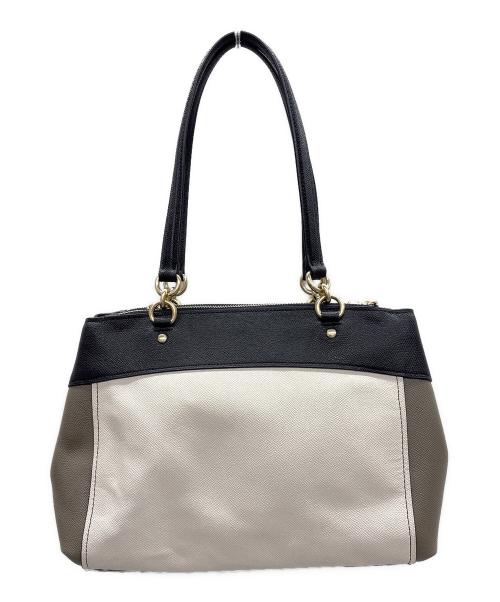 COACH（コーチ）COACH (コーチ) ショルダーバッグ ブラック×アイボリーの古着・服飾アイテム