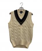 POLO RALPH LAURENポロ・ラルフローレン）の古着「クリケットベスト」｜アイボリー×ネイビー