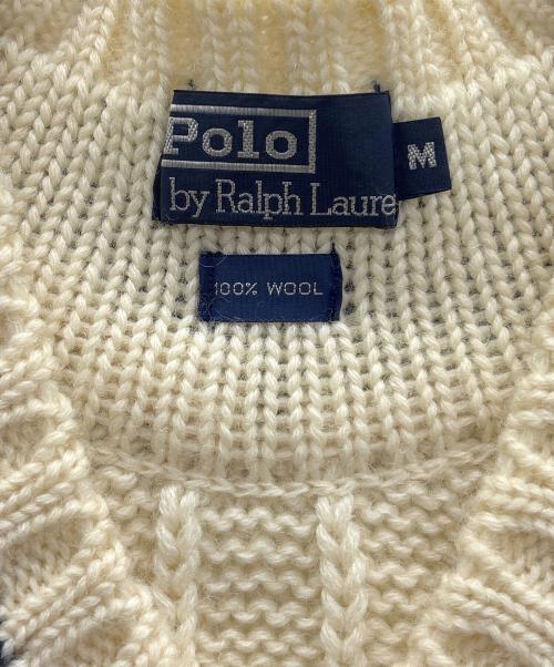 POLO RALPH LAUREN（ポロ・ラルフローレン）POLO RALPH LAUREN (ポロ・ラルフローレン) クリケットベスト アイボリー×ネイビー サイズ:Mの古着・服飾アイテム