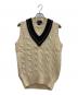 POLO RALPH LAUREN（ポロ・ラルフローレン）の古着「クリケットベスト」｜アイボリー×ネイビー