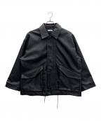WYM LIDNMウィム バイ リドム）の古着「フェイクレザージャケット」｜ブラック