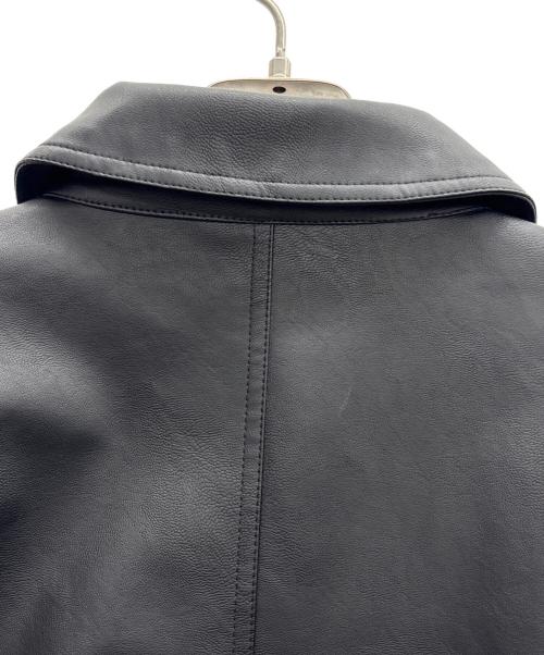 WYM LIDNM（ウィム バイ リドム）WYM LIDNM (ウィム バイ リドム) フェイクレザージャケット ブラック サイズ:Sの古着・服飾アイテム