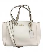 COACHコーチ）の古着「2WAYハンドバッグ」｜アイボリー