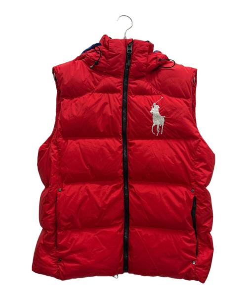 POLO RALPH LAUREN（ポロ・ラルフローレン）POLO RALPH LAUREN (ポロ・ラルフローレン) ダウンベスト レッド サイズ:Lの古着・服飾アイテム
