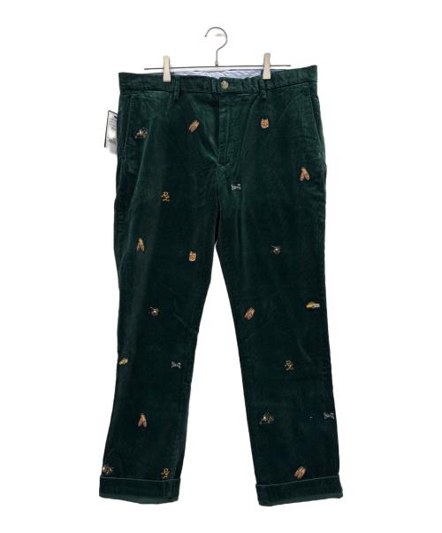 POLO RALPH LAUREN（ポロ・ラルフローレン）POLO RALPH LAUREN (ポロ・ラルフローレン) コーデュロイパンツ グリーン サイズ: 91cm (W36) 未使用品の古着・服飾アイテム