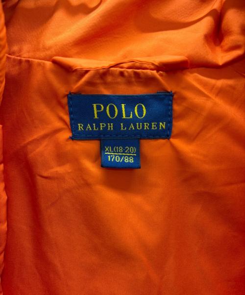POLO RALPH LAUREN（ポロ・ラルフローレン）POLO RALPH LAUREN (ポロ・ラルフローレン) 中綿ベスト オレンジ サイズ:XLの古着・服飾アイテム