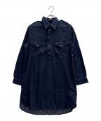 POLO RALPH LAURENポロ・ラルフローレン）の古着「ミリタリーシャツドレス」｜ネイビー