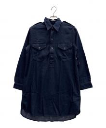 POLO RALPH LAUREN（ポロ・ラルフローレン）の古着「ミリタリーシャツドレス」｜ネイビー