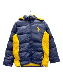 POLO RALPH LAUREN（ポロ・ラルフローレン）の古着「ダウンジャケット」｜ネイビー×イエロー
