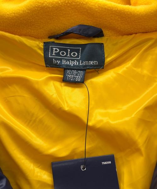 POLO RALPH LAUREN（ポロ・ラルフローレン）POLO RALPH LAUREN (ポロ・ラルフローレン) ダウンジャケット ネイビー×イエロー サイズ:XLの古着・服飾アイテム