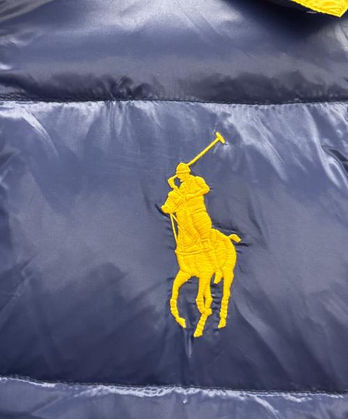 POLO RALPH LAUREN（ポロ・ラルフローレン）POLO RALPH LAUREN (ポロ・ラルフローレン) ダウンジャケット ネイビー×イエロー サイズ:XLの古着・服飾アイテム