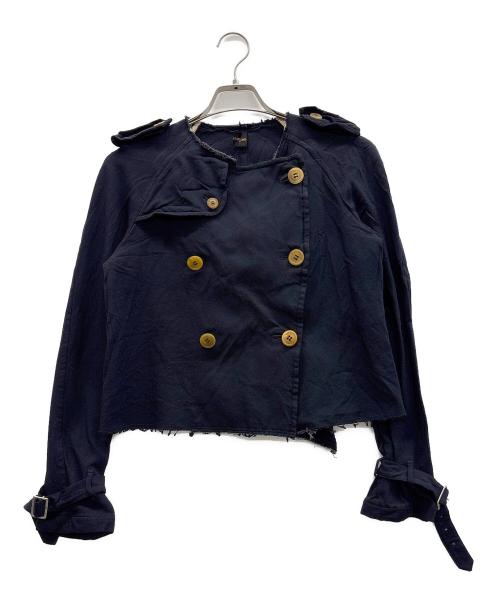 COMME des GARCONS（コムデギャルソン）COMME des GARCONS (コムデギャルソン) ショートトレンチコート ネイビー サイズ:表記無しの古着・服飾アイテム