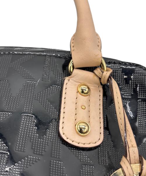 MICHAEL KORS（マイケル・コース）MICHAEL KORS (マイケル・コース) ショルダートートバッグ ブラック×ベージュの古着・服飾アイテム