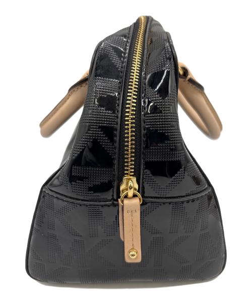 MICHAEL KORS（マイケル・コース）MICHAEL KORS (マイケル・コース) ショルダートートバッグ ブラック×ベージュの古着・服飾アイテム
