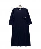 Cheval plus×HUMAN WOMANシェバル プラス×ヒューマンウーマン）の古着「長袖ワンピース」｜ネイビー