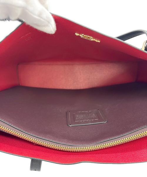 COACH（コーチ）COACH (コーチ) トートバッグ ブラック×レッドの古着・服飾アイテム