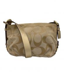 COACH（コーチ）の古着「ショルダーバッグ」｜ベージュ×ピンク