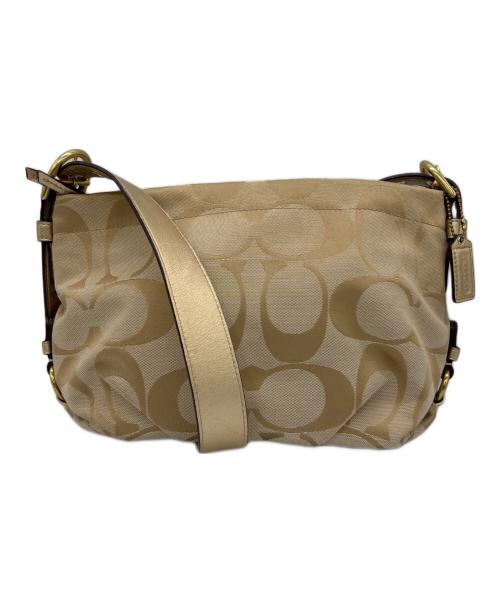 COACH（コーチ）COACH (コーチ) ショルダーバッグ ベージュ×ピンクの古着・服飾アイテム